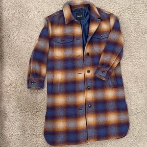 Madewell Women’s Wool Walton Shirt-Jacket Colleton Plaid - size small